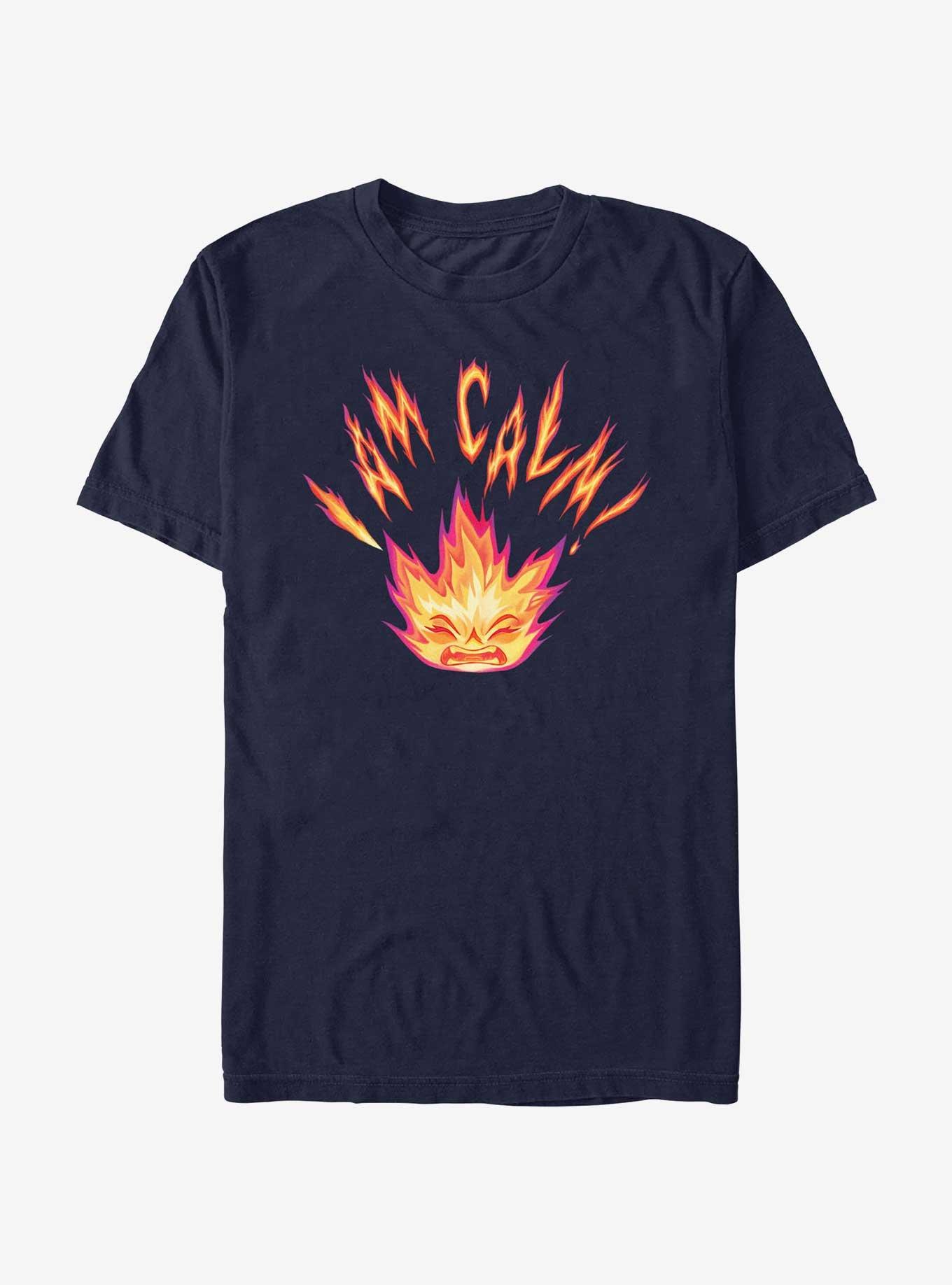 Disney Pixar Elemental I Am Calm Ember T-Shirt, NAVY, hi-res