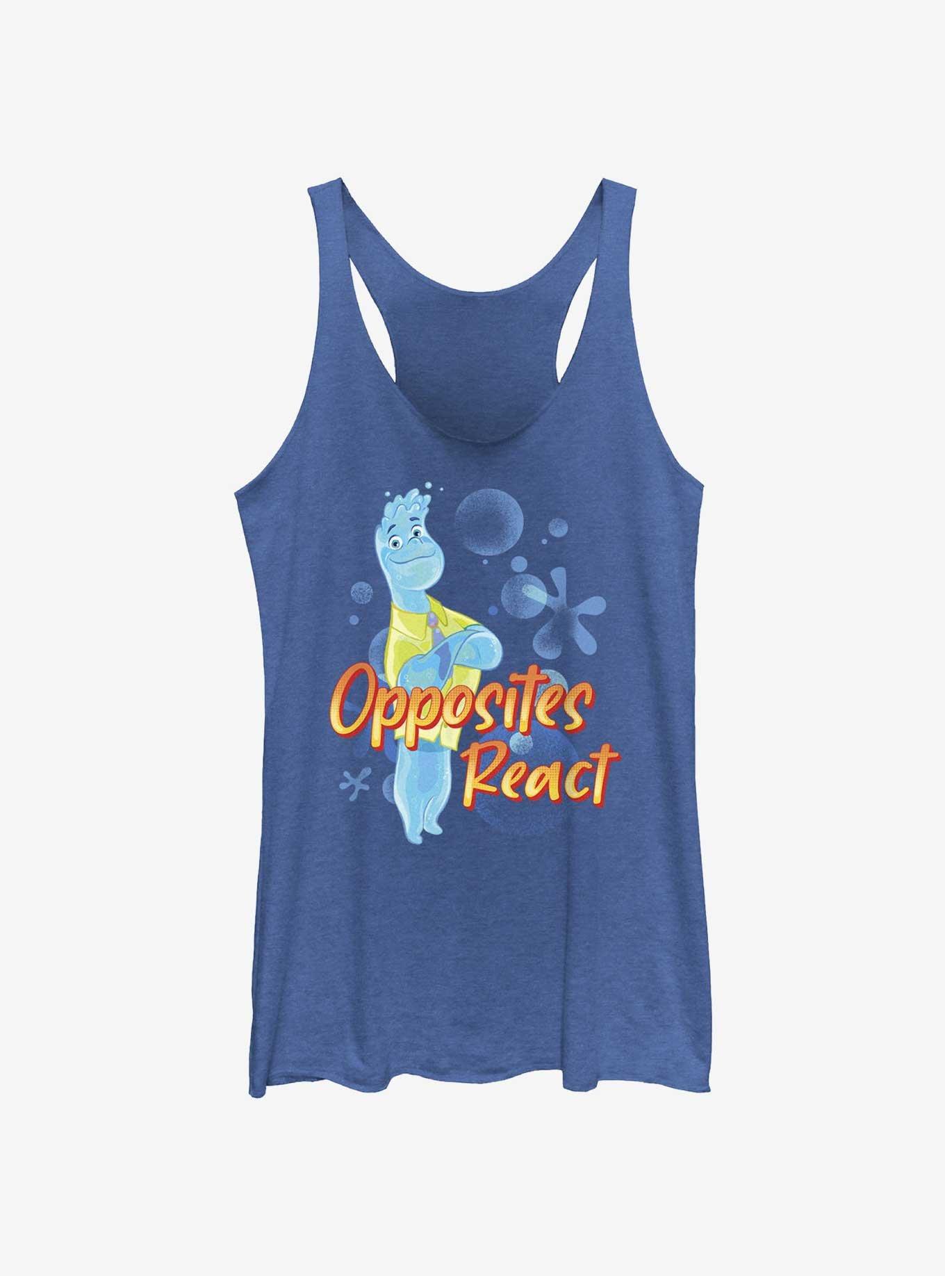 Disney Pixar Elemental Wade Opposites React Girls Tank - BLUE