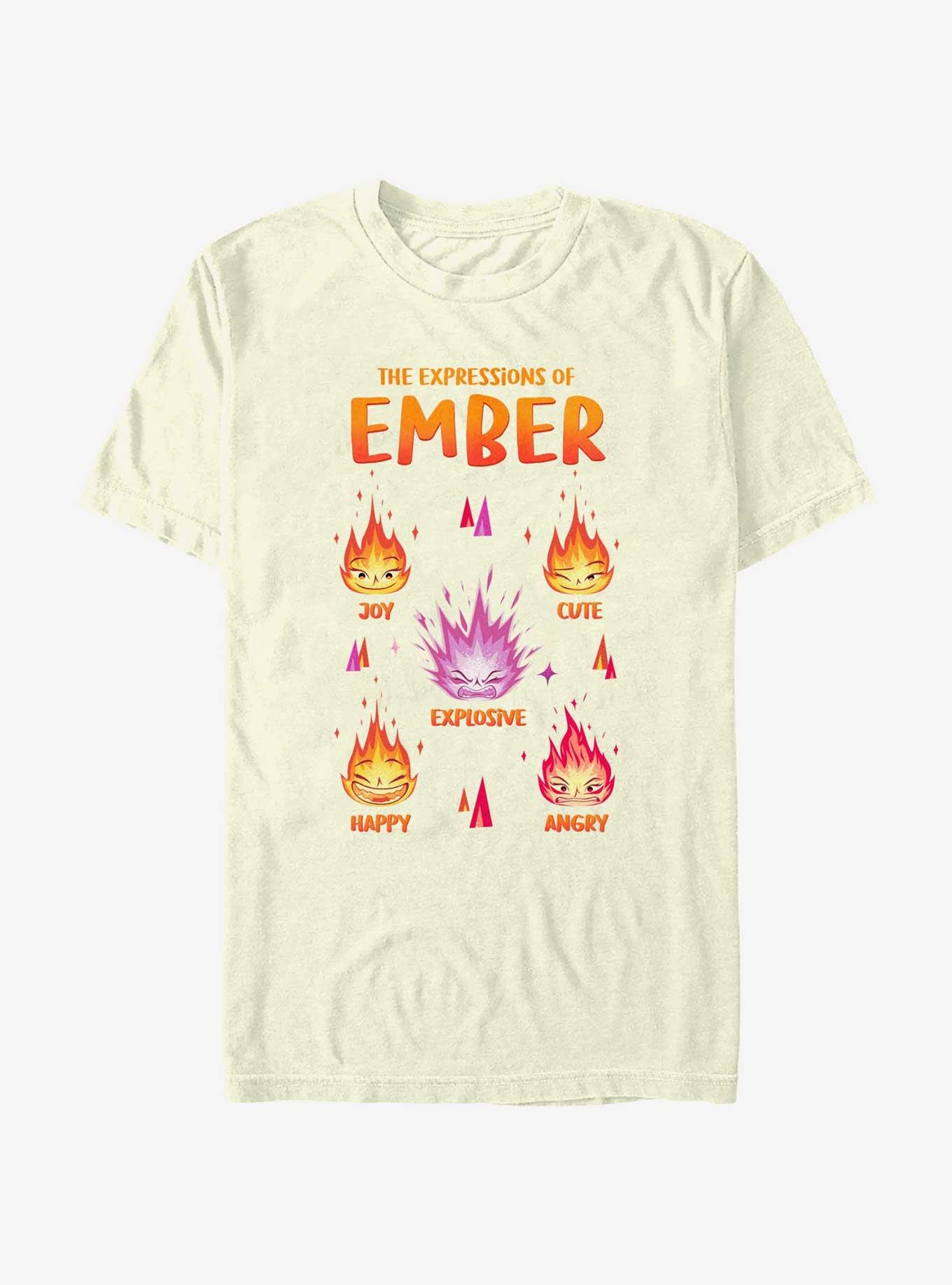 Disney Pixar Elemental Expressions Of Ember T-Shirt, NATURAL, hi-res