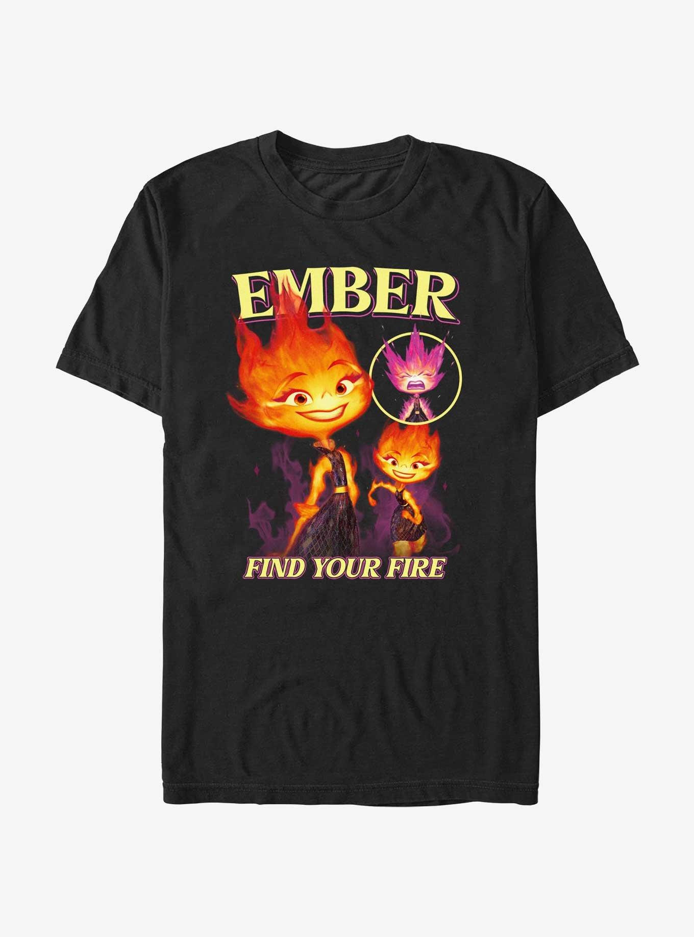 Disney Pixar Elemental Ember Find Your Fire T-Shirt, BLACK, hi-res