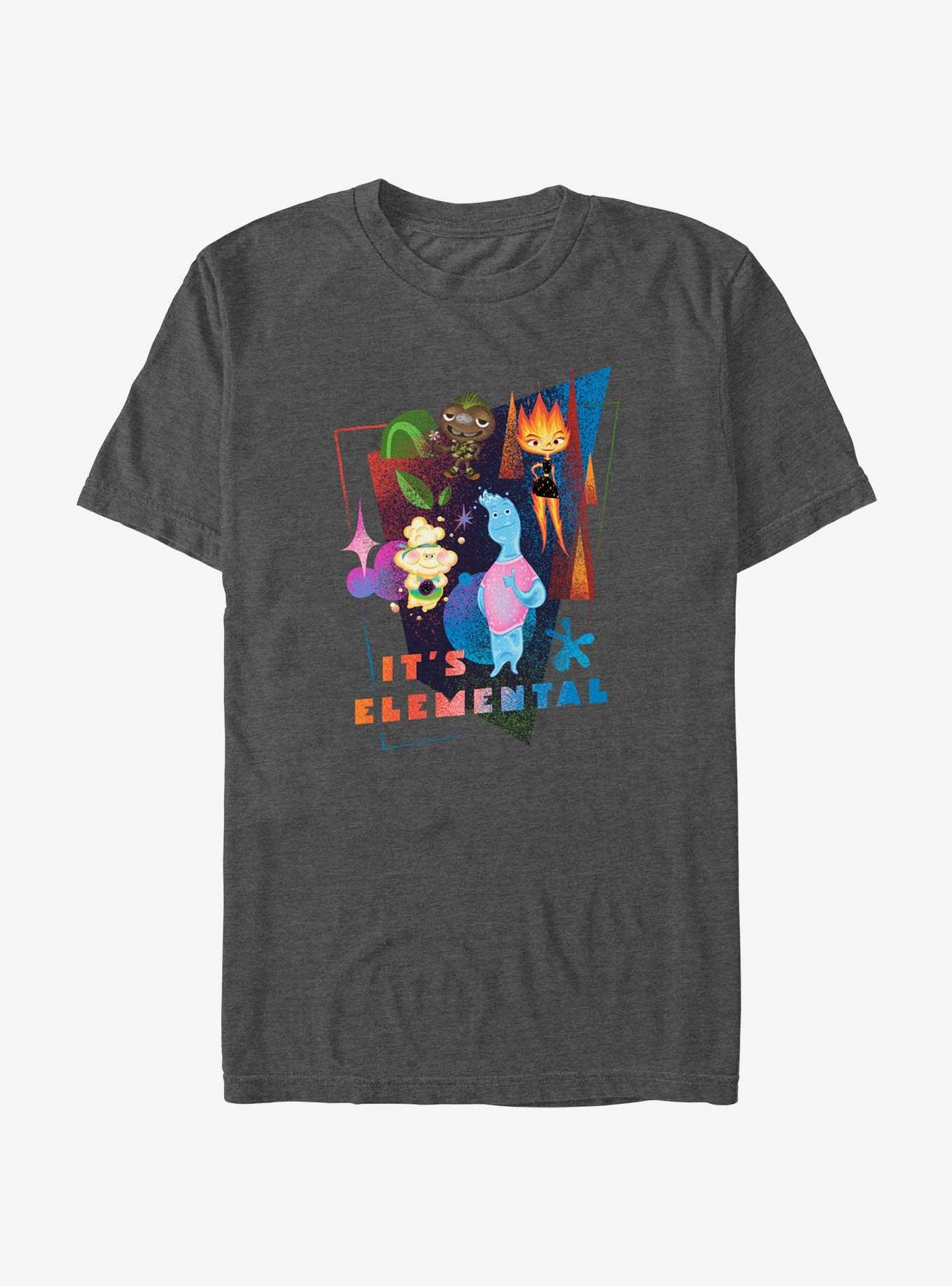 Disney Pixar Elemental It's Elemental T-Shirt, CHAR HTR, hi-res