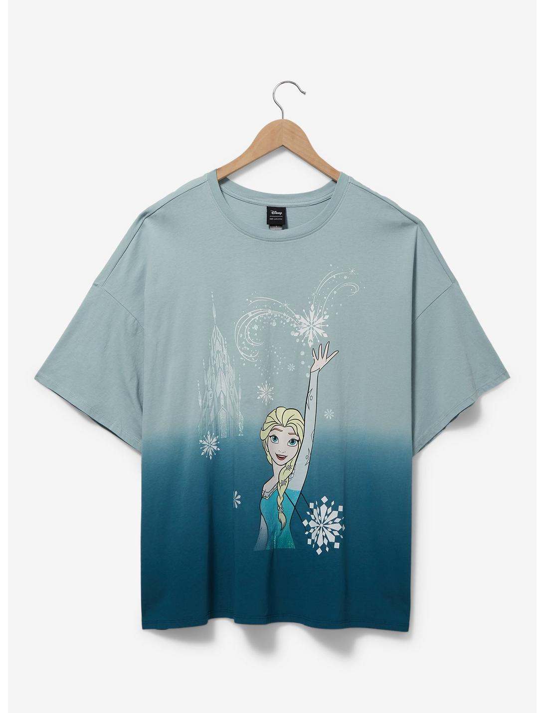 Disney Frozen Elsa Portrait Split-Dye T-Shirt Plus Size, DEEP TEAL, hi-res