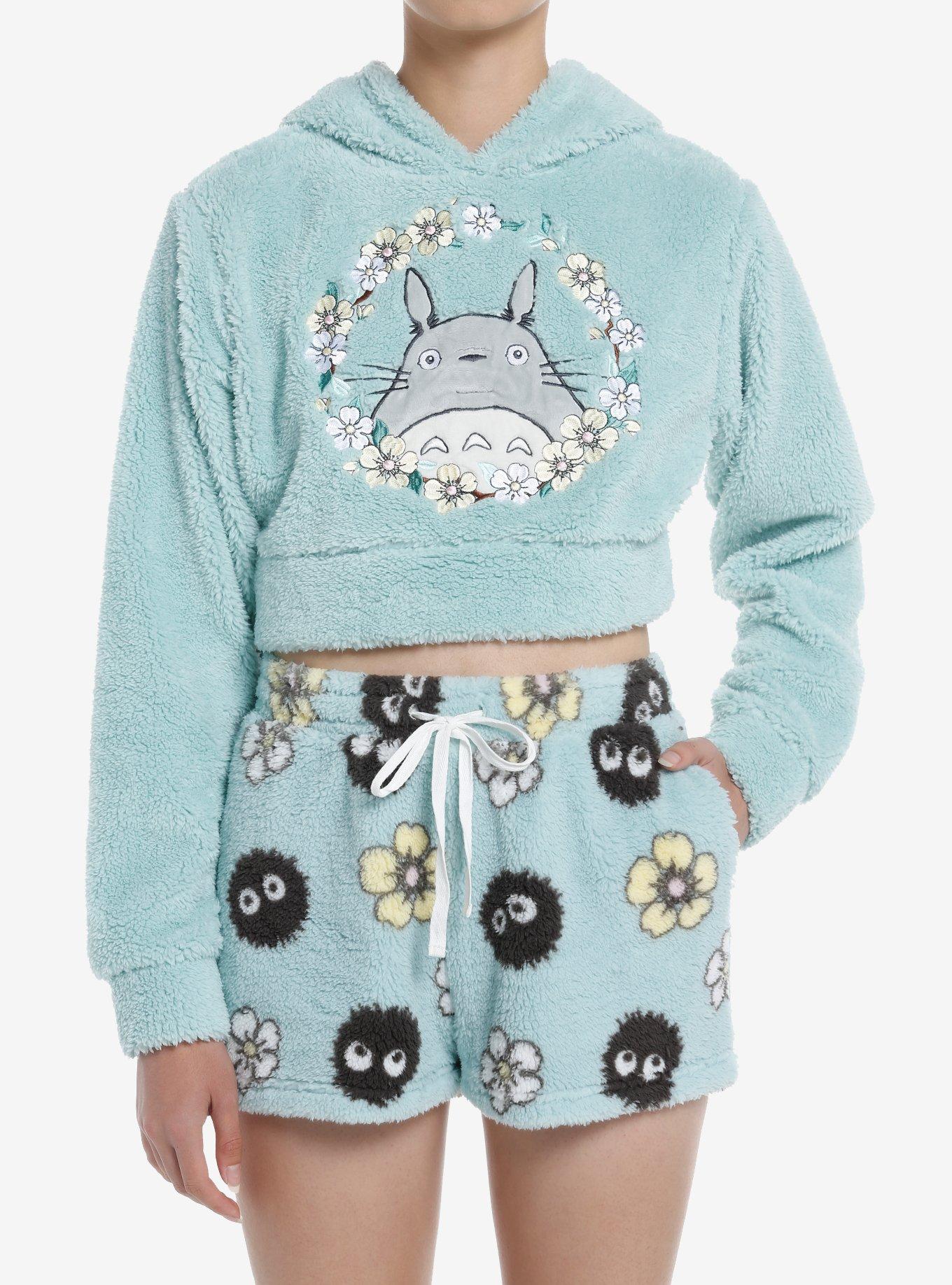 Her Universe Studio Ghibli My Neighbor Totoro Floral Sherpa Lounge Set, LT PINK, hi-res