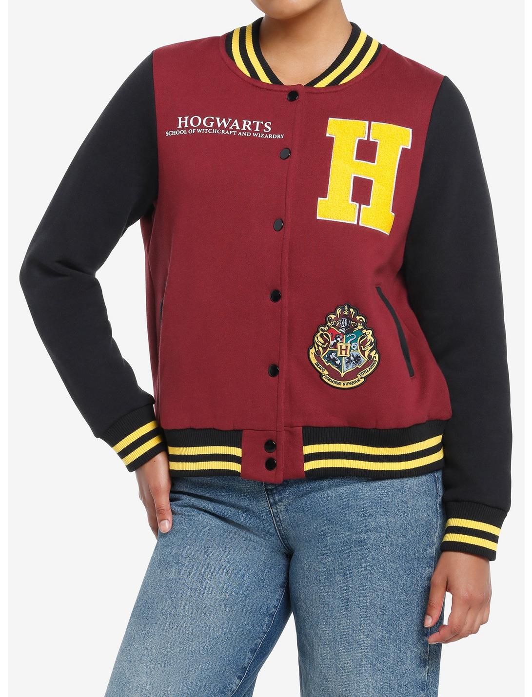 Harry Potter Hogwarts Girls Varsity Jacket, BLACK  BLACK RED, hi-res