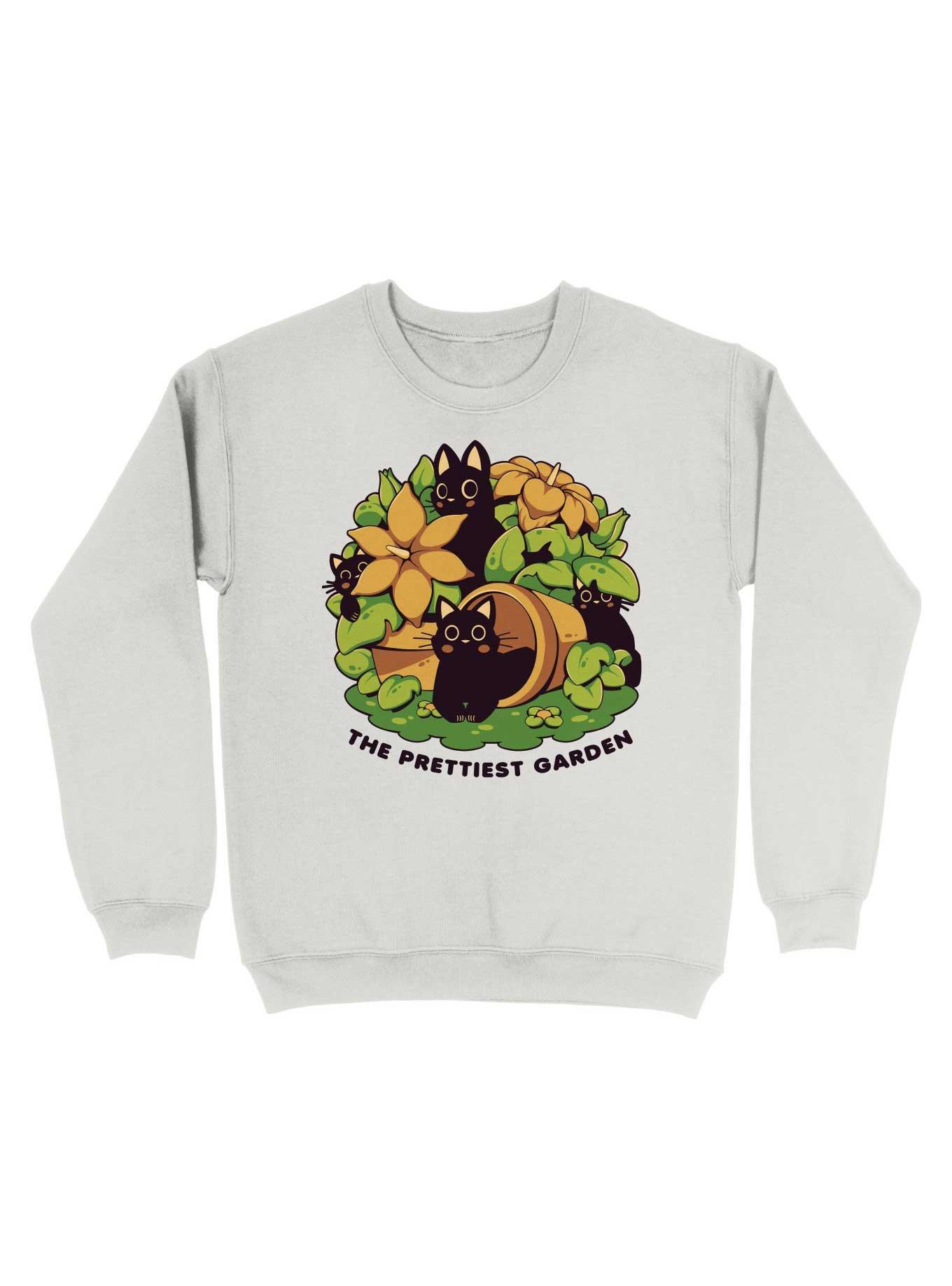 THRDLESS The Prettiest Garden Flower Cat Sweatshirt