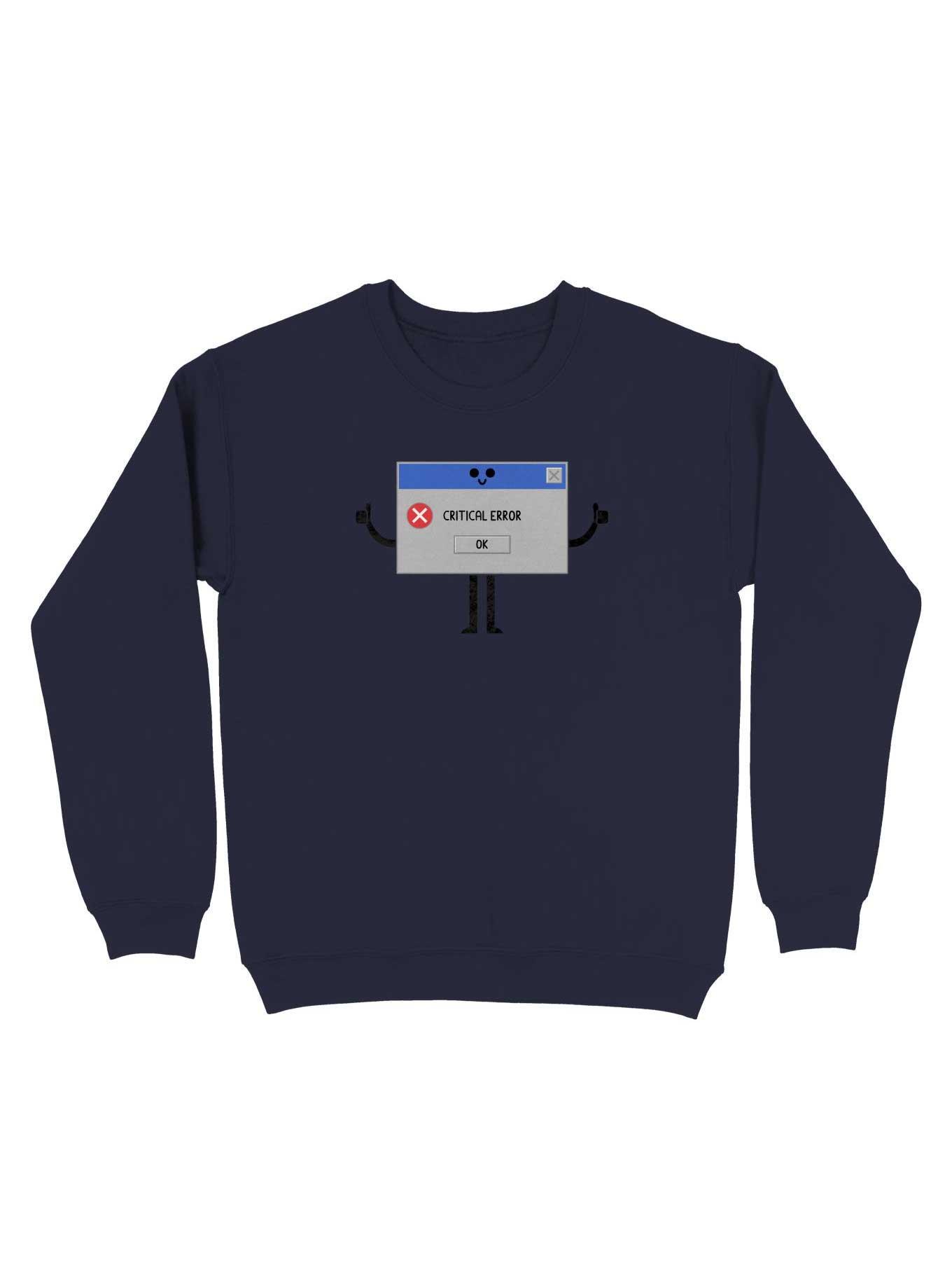 Critical Error Sweatshirt, NAVY, hi-res