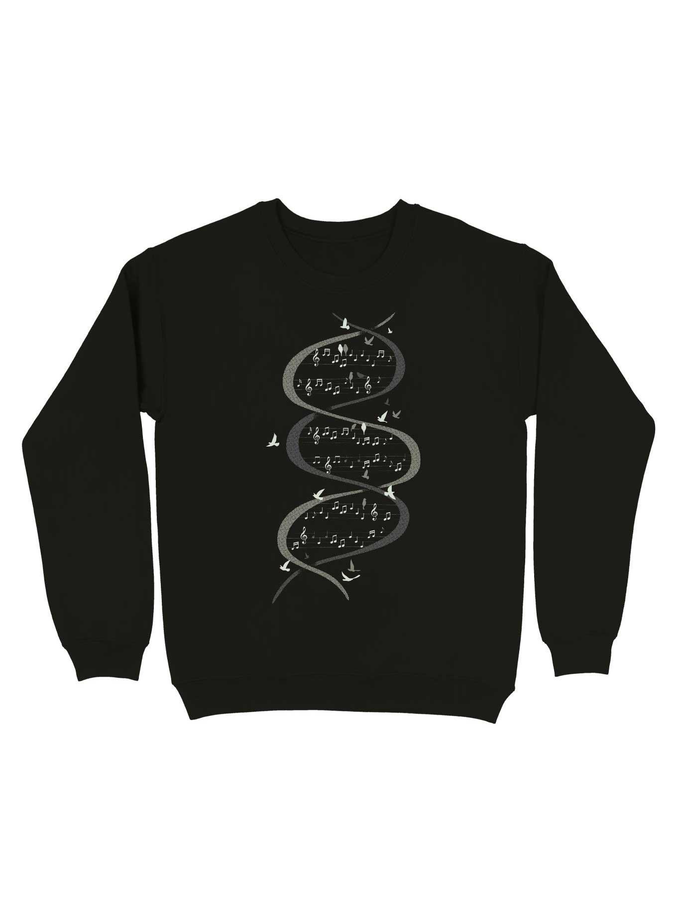 Musical DNA Sweatshirt, BLACK, hi-res