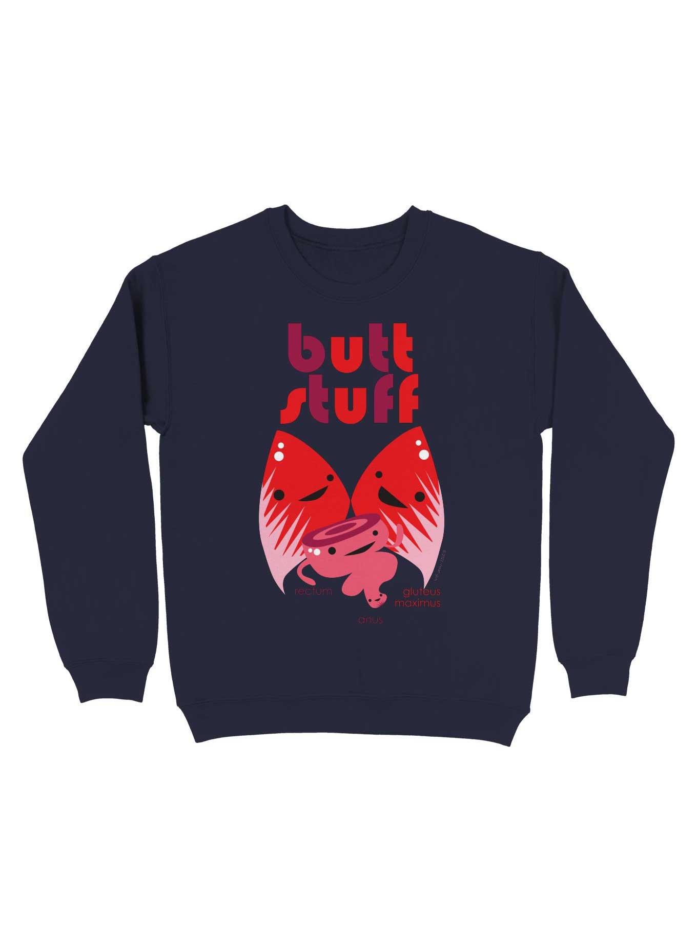 Butt Stuff - Cute Colorectal Pals for Colorectal Health & Humor Sweatshirt, , hi-res