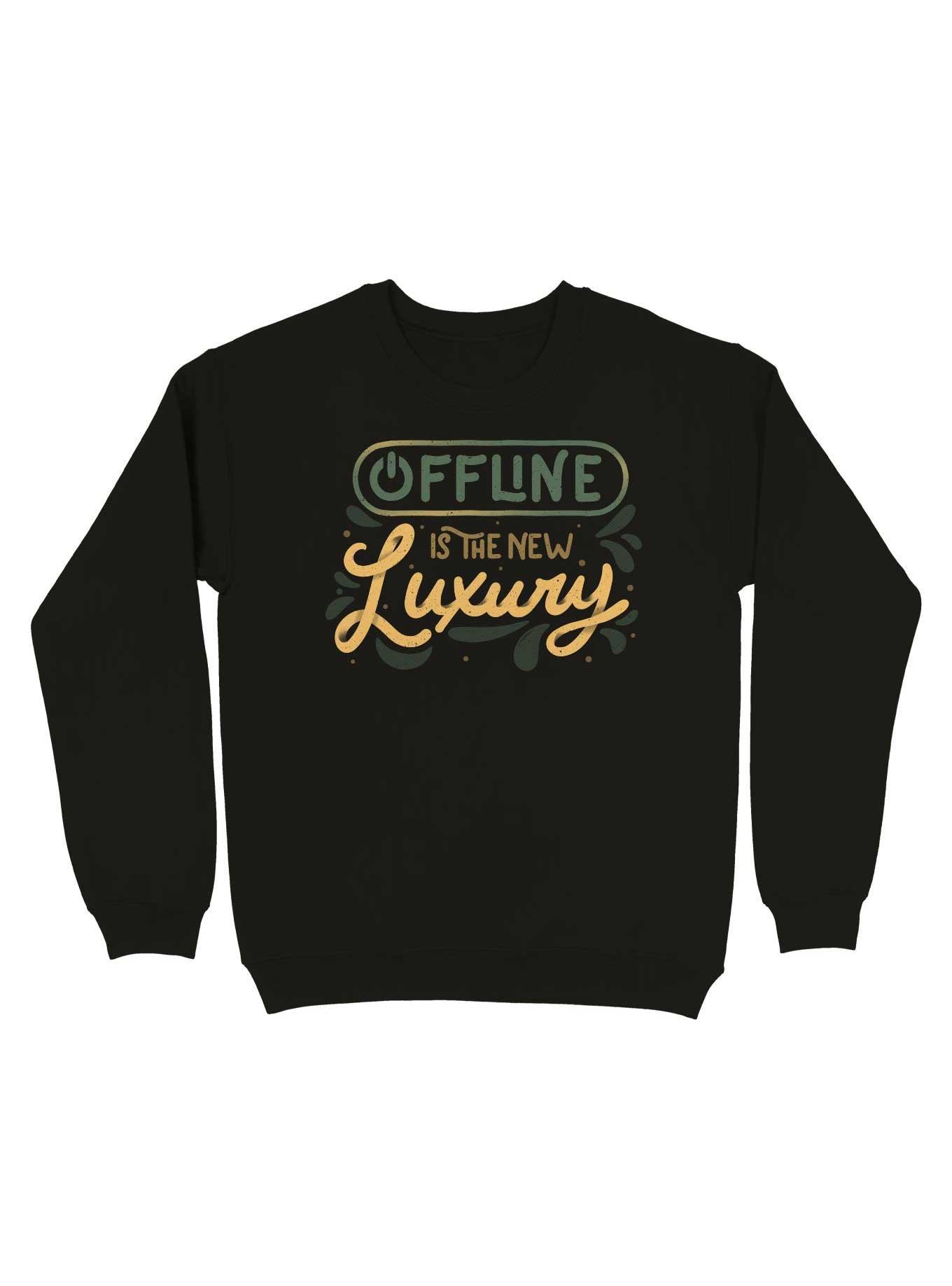 Offline Is The New Luxury Sweatshirt, BLACK, hi-res