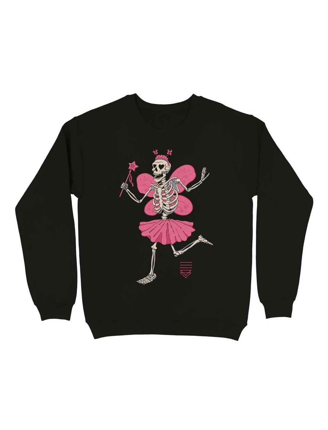 Fairy Skull Lover Sweatshirt, BLACK, hi-res