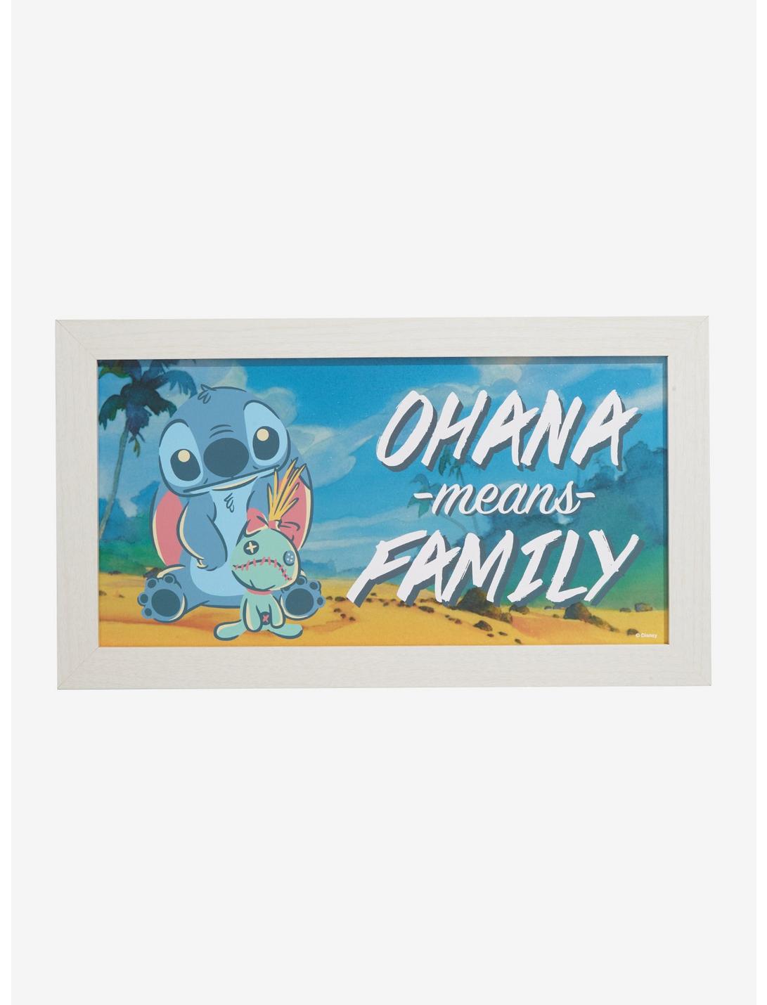 Disney Lilo & Stitch Ohana Beach Framed Wall Art, , hi-res
