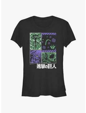 Plus Size Attack on Titan Armored Founding and Attack Titans Girls T-Shirt, , hi-res