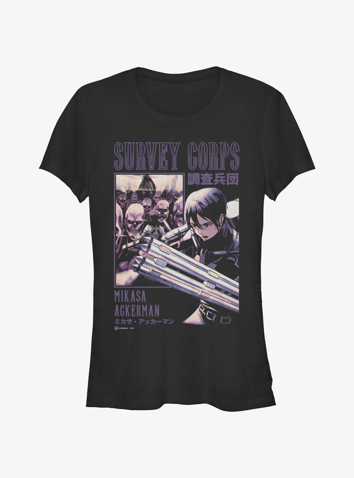 Attack on Titan Survey Corps Mikasa Ackerman Poster Girls T-Shirt, , hi-res