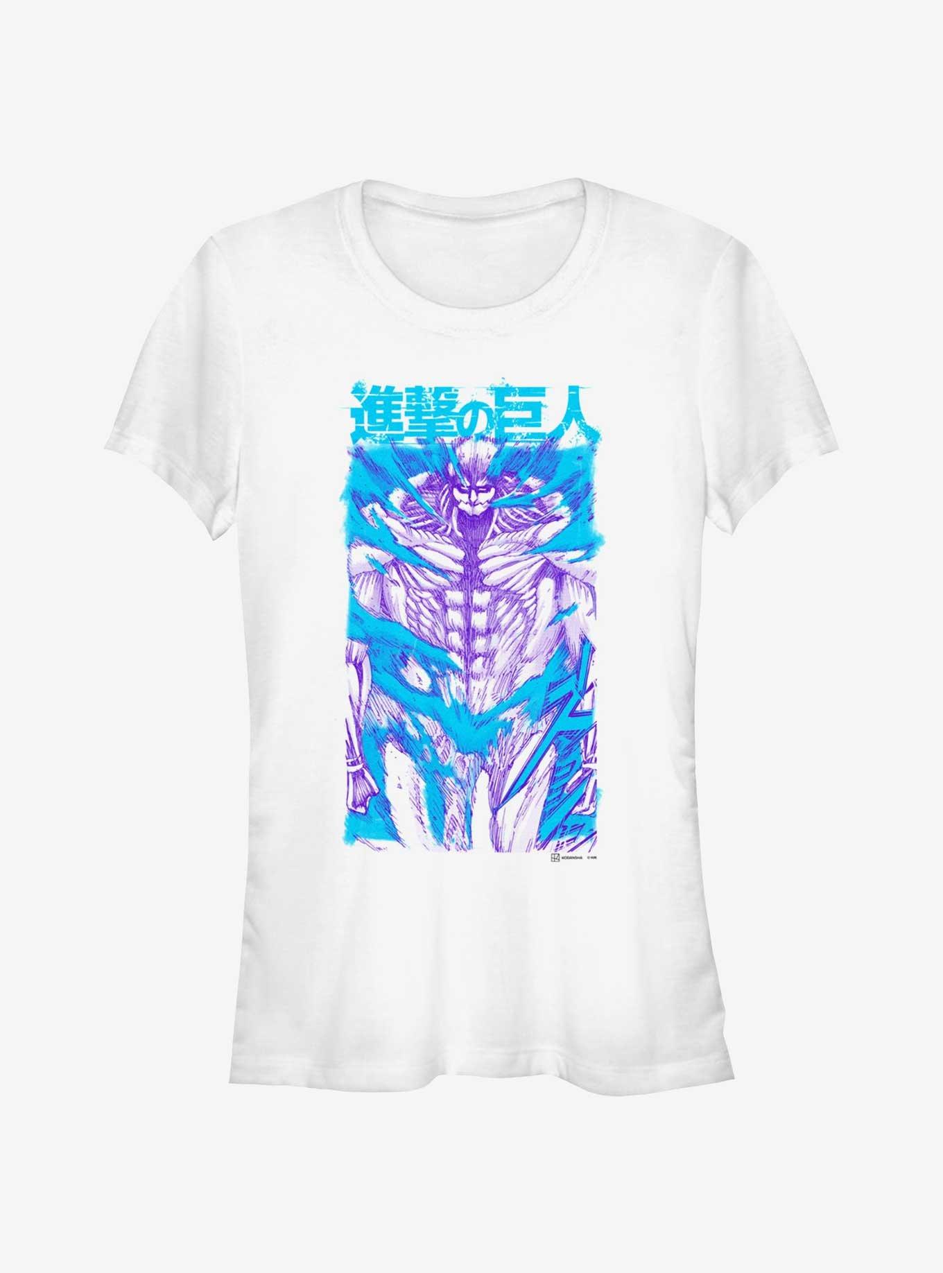 Attack on Titan Armored Titan Reiner Braun Girls T-Shirt, WHITE, hi-res