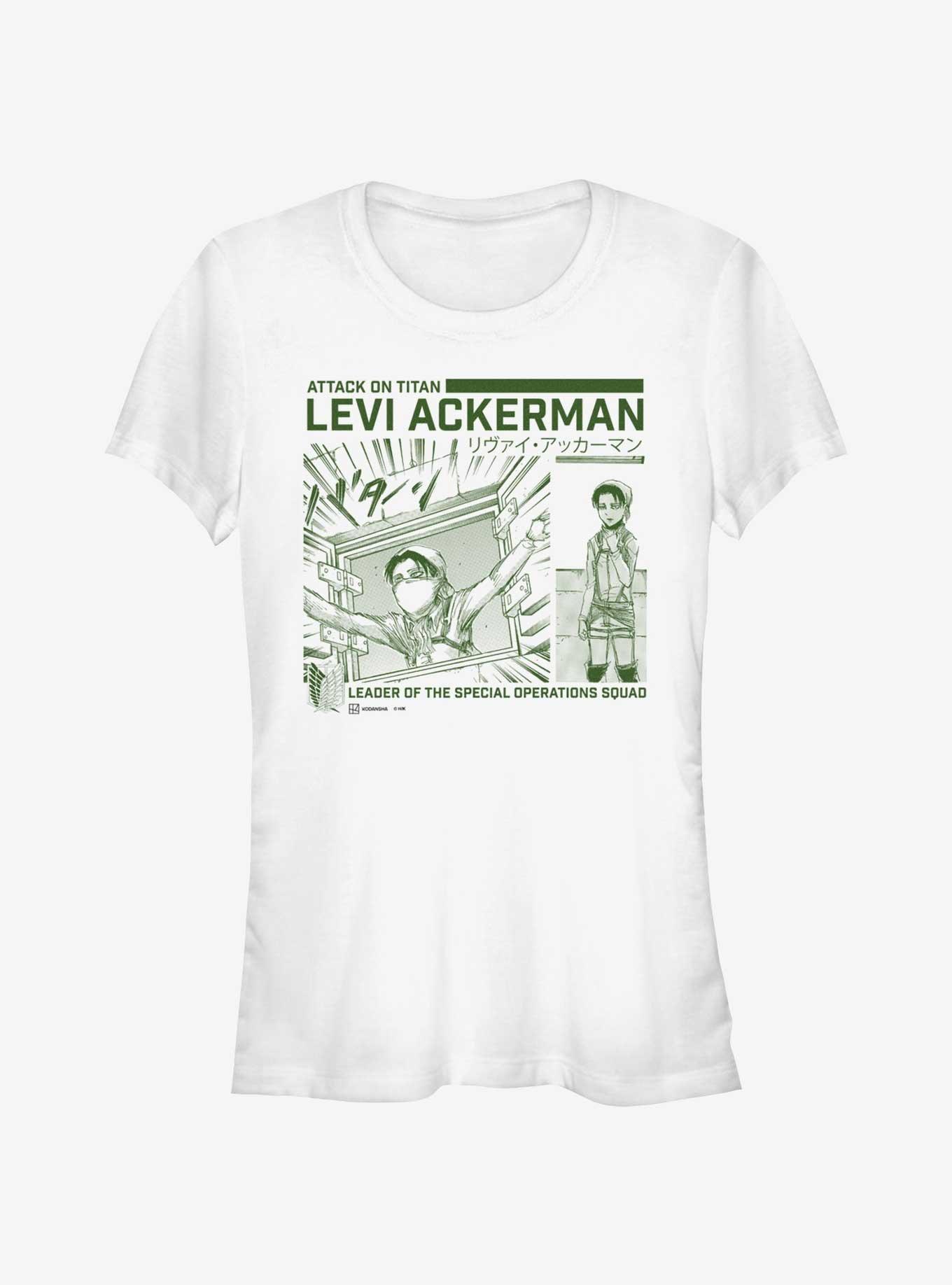 Attack on Titan Cleaning Levi Girls T-Shirt Hot Topic Web Exclusive