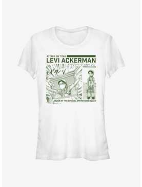 Attack on Titan Cleaning Levi Girls T-Shirt Hot Topic Web Exclusive, , hi-res