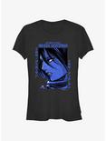 Attack on Titan Mikasa Ackerman Portrait Girls T-Shirt, BLACK, hi-res