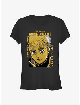 Attack on Titan Armin Arlert Portrait Girls T-Shirt Hot Topic Web Exclusive, , hi-res