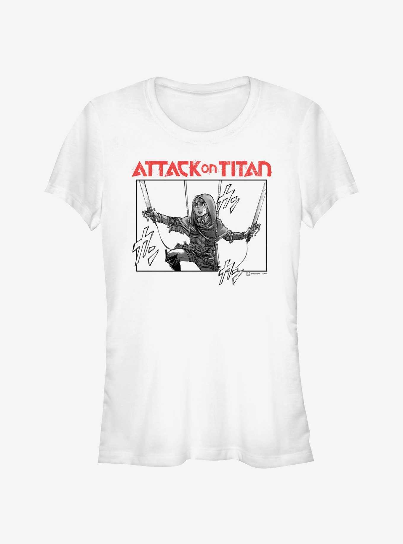 Attack on Titan Armin Struggling Manga Girls T-Shirt, , hi-res