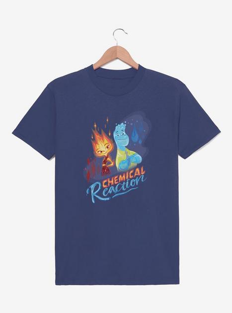 Disney Pixar Elemental Chemical Reaction Ember & Wade T-Shirt - BLUE ...