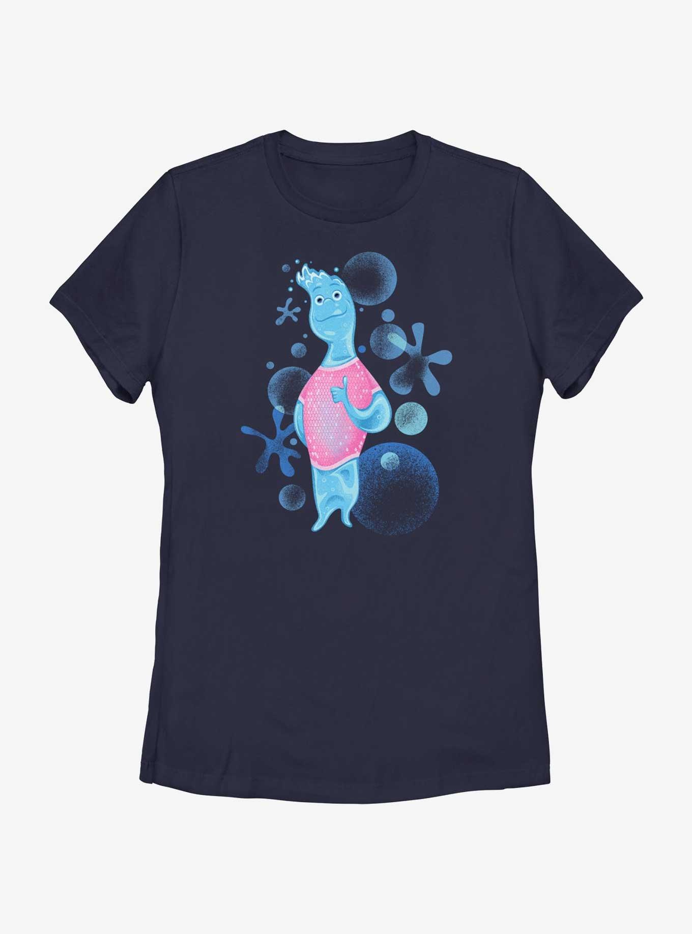 Disney Pixar Elemental Wade Water Element Womens T-Shirt, NAVY, hi-res