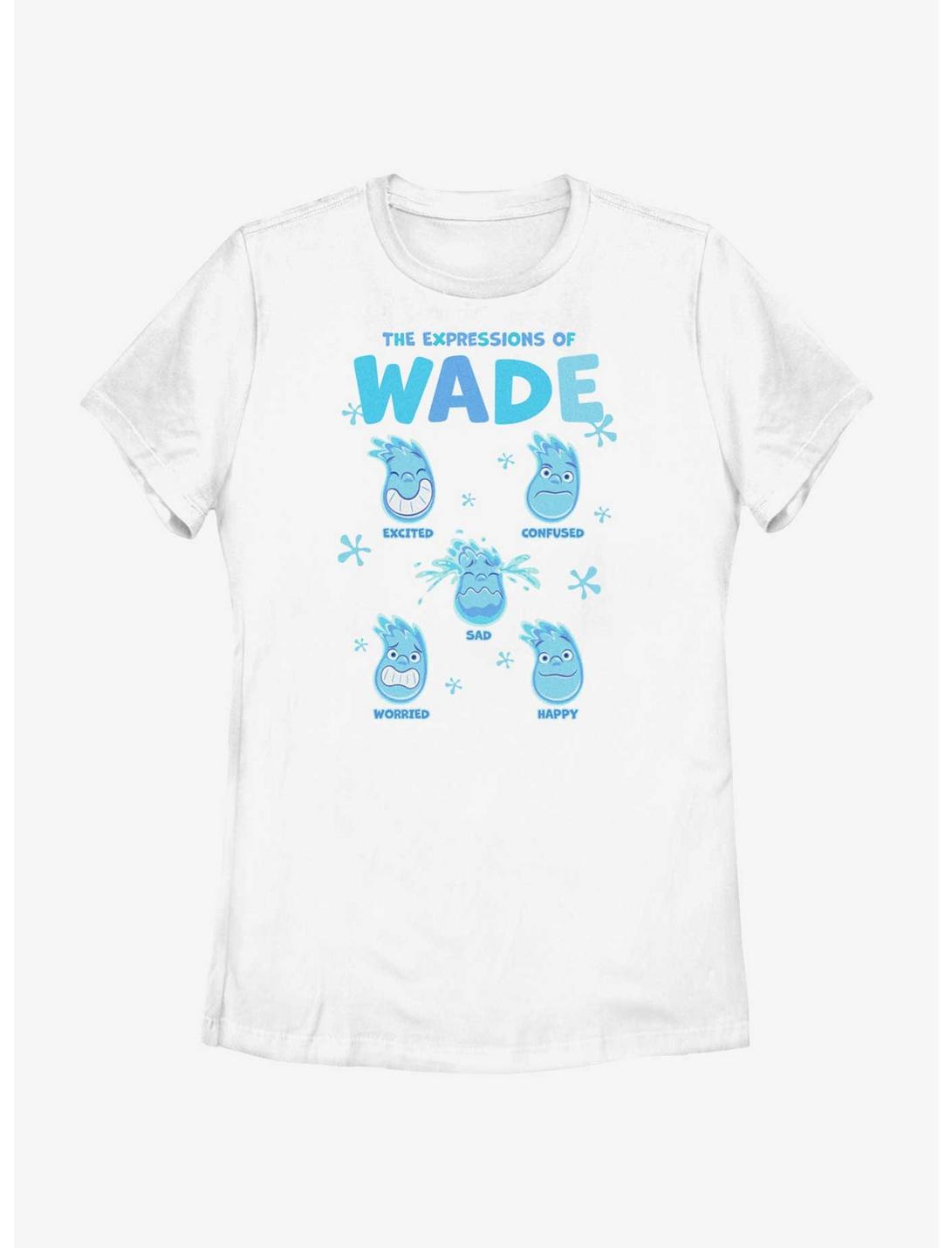 Disney Pixar Elemental Wade Expressions Womens T-Shirt, WHITE, hi-res