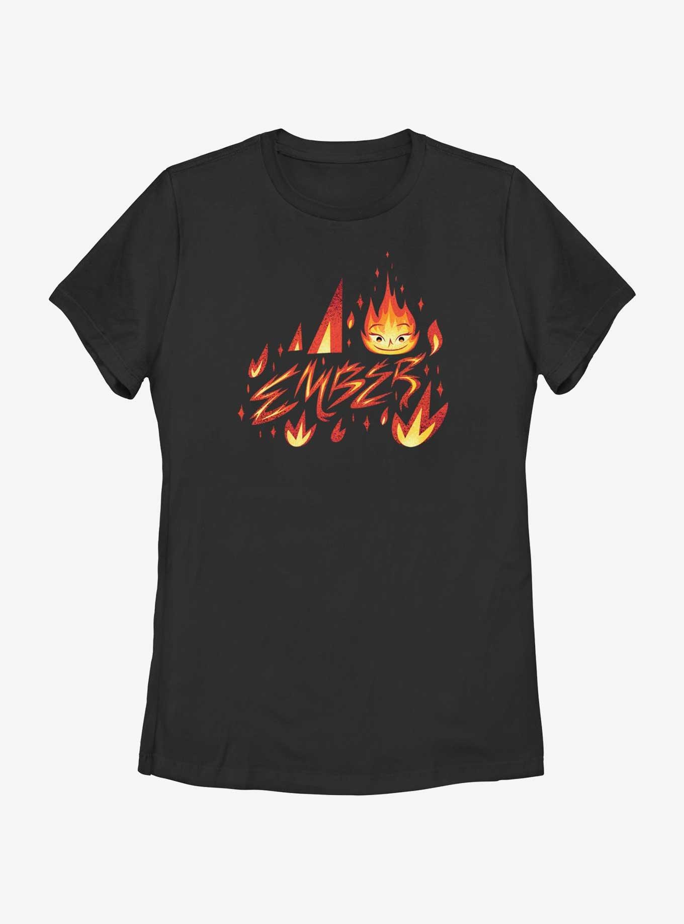 Disney Pixar Elemental Ember Element Badge Womens T-Shirt, , hi-res