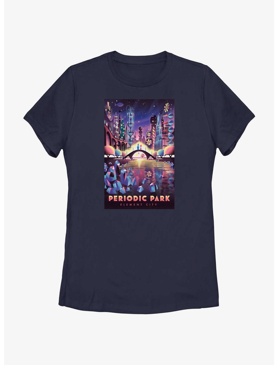 Disney Pixar Elemental Periodic Park Element City Womens T-Shirt, NAVY, hi-res