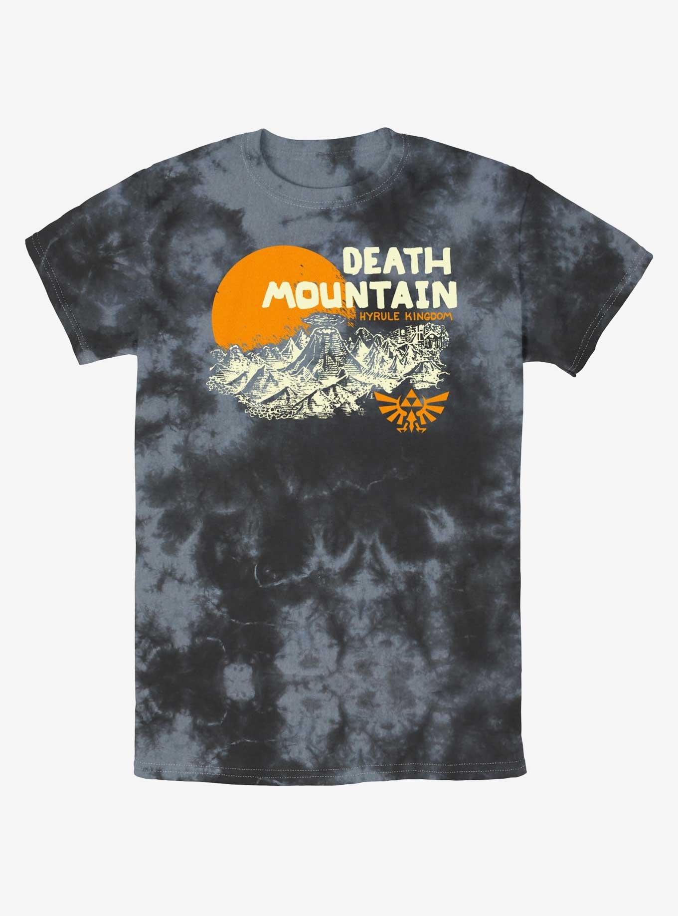 The Legend of Zelda Camp Hyrule Tie-Dye T-Shirt, BLKCHAR, hi-res