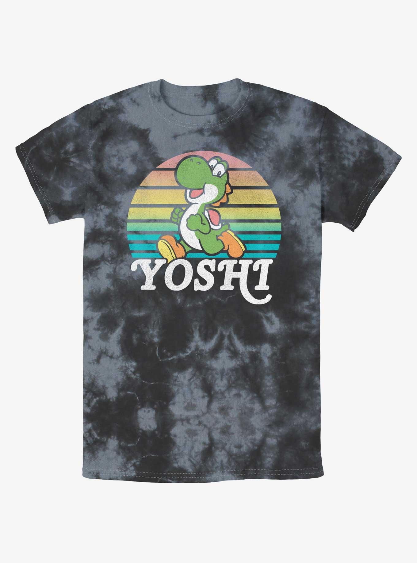 Nintendo Yoshi Run Tie-Dye T-Shirt, BLKCHAR, hi-res