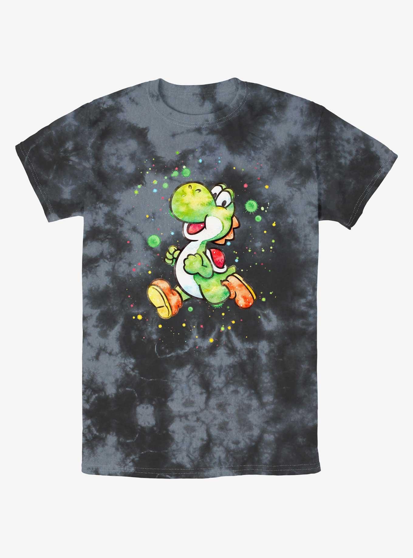 Nintendo Mario Watercolor Yoshi Tie-Dye T-Shirt