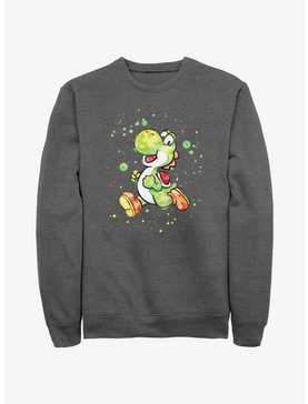 Nintendo Mario Watercolor Yoshi Sweatshirt, , hi-res