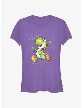 Nintendo Mario Watercolor Yoshi Girls T-Shirt, , hi-res