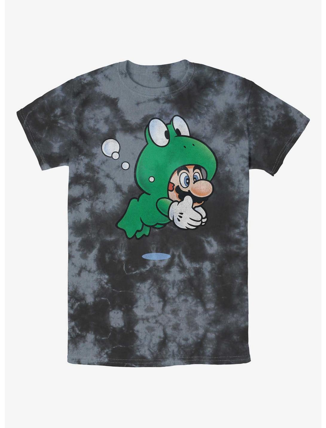 Nintendo Mario Frog Mario Tie-Dye T-Shirt, BLKCHAR, hi-res