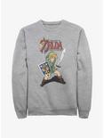 The Legend of Zelda Past Front Sweatshirt, ATH HTR, hi-res