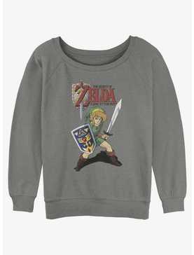 The Legend of Zelda Past Front Girls Slouchy Sweatshirt, , hi-res