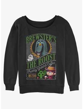 Animal Crossing Brewsters Cafe Girls Slouchy Sweatshirt, , hi-res