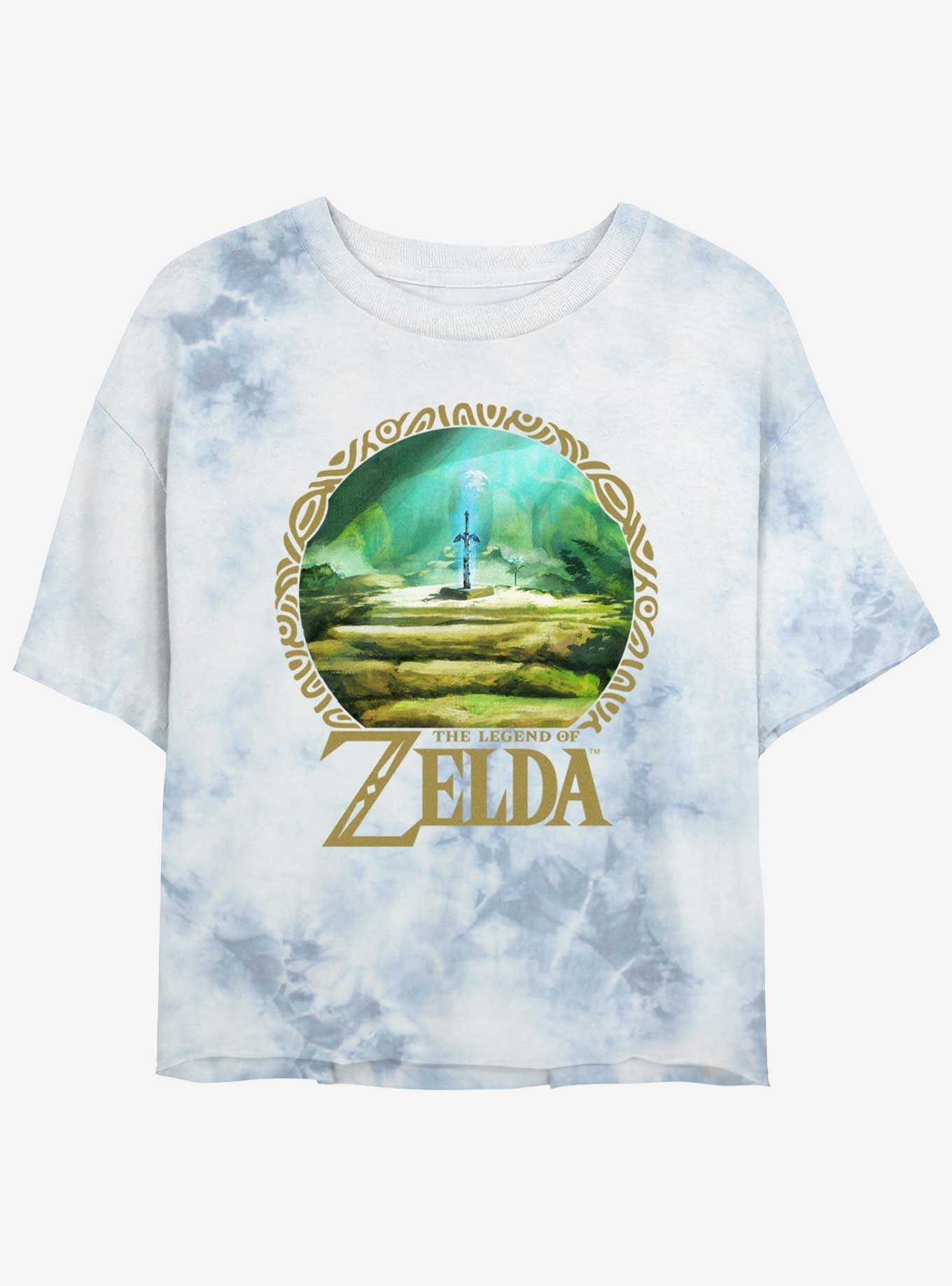 The Legend of Zelda Korok Forest Tie-Dye Girls Crop T-Shirt, , hi-res