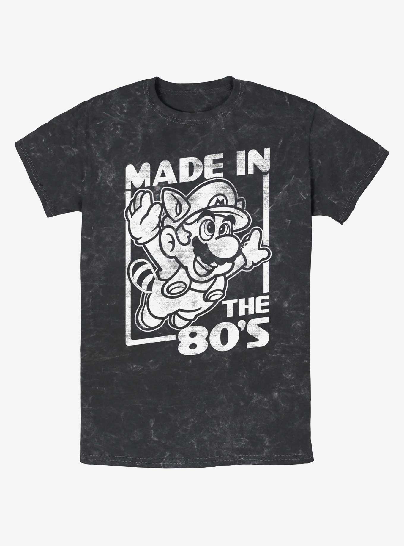 Nintendo Mario Made In The 80's Mineral Wash T-Shirt, , hi-res