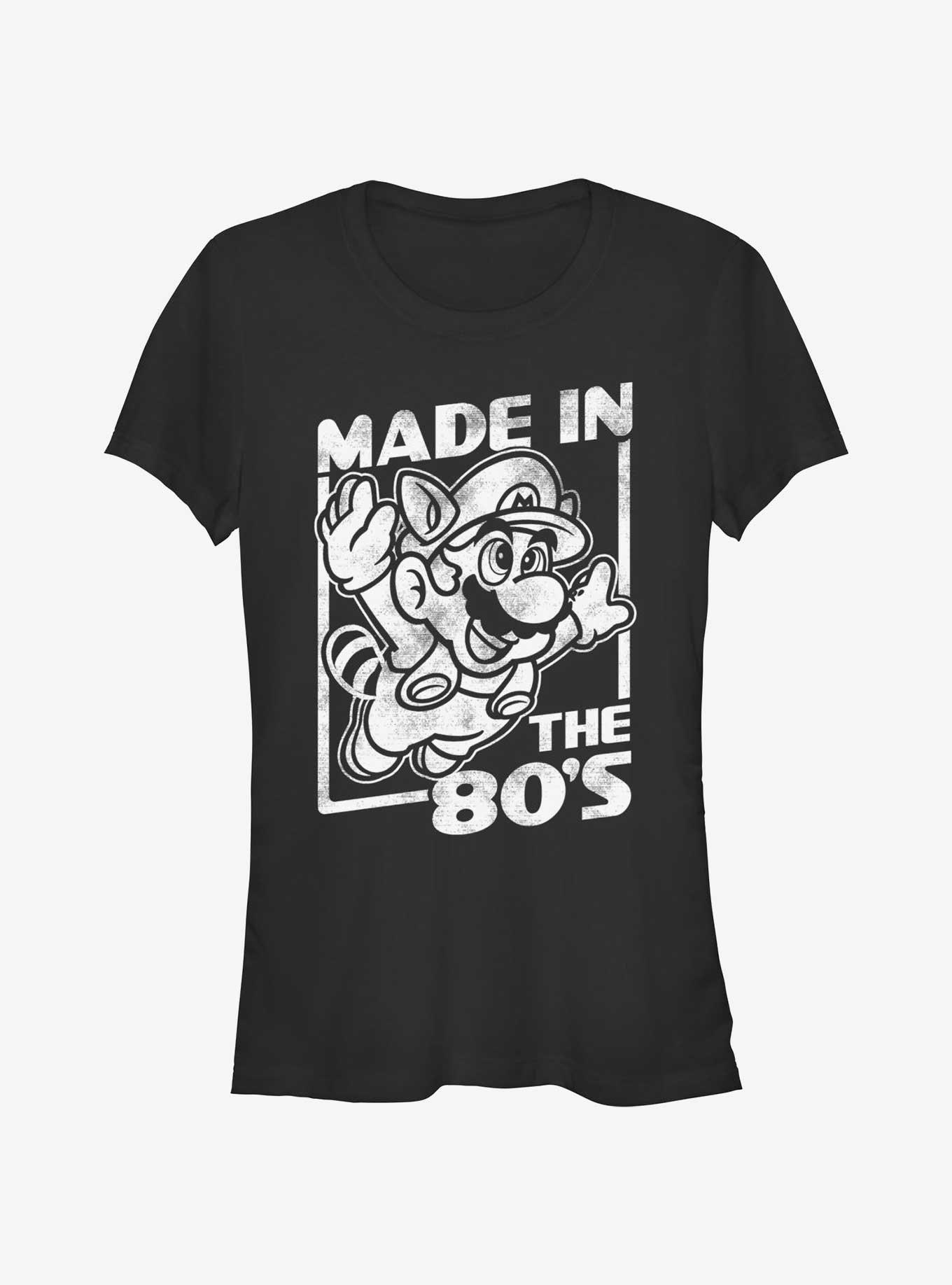 Nintendo Mario Made In The 80's Girls T-Shirt, BLACK, hi-res