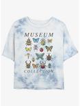 Animal Crossing Bug Collection Tie-Dye Girls Crop T-Shirt, WHITEBLUE, hi-res
