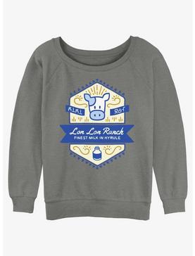 The Legend of Zelda Lon Lon Ranch Girls Slouchy Sweatshirt, , hi-res