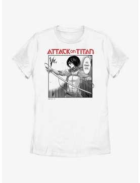 Attack on Titan Mikasa It's Pointless Manga Womens T-Shirt BoxLunch Web Exclusive, , hi-res