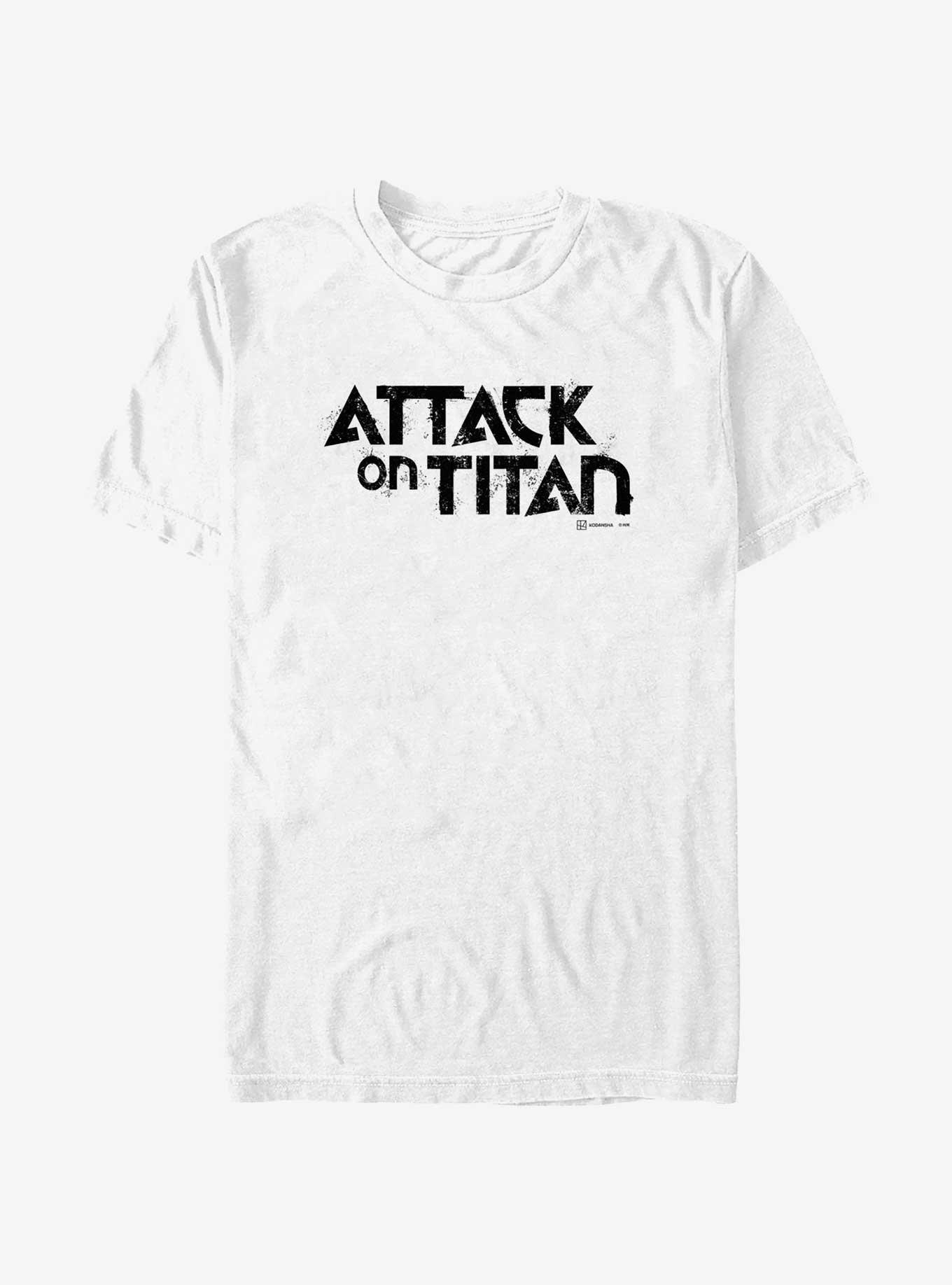Attack on Titan Logo T-Shirt, WHITE, hi-res