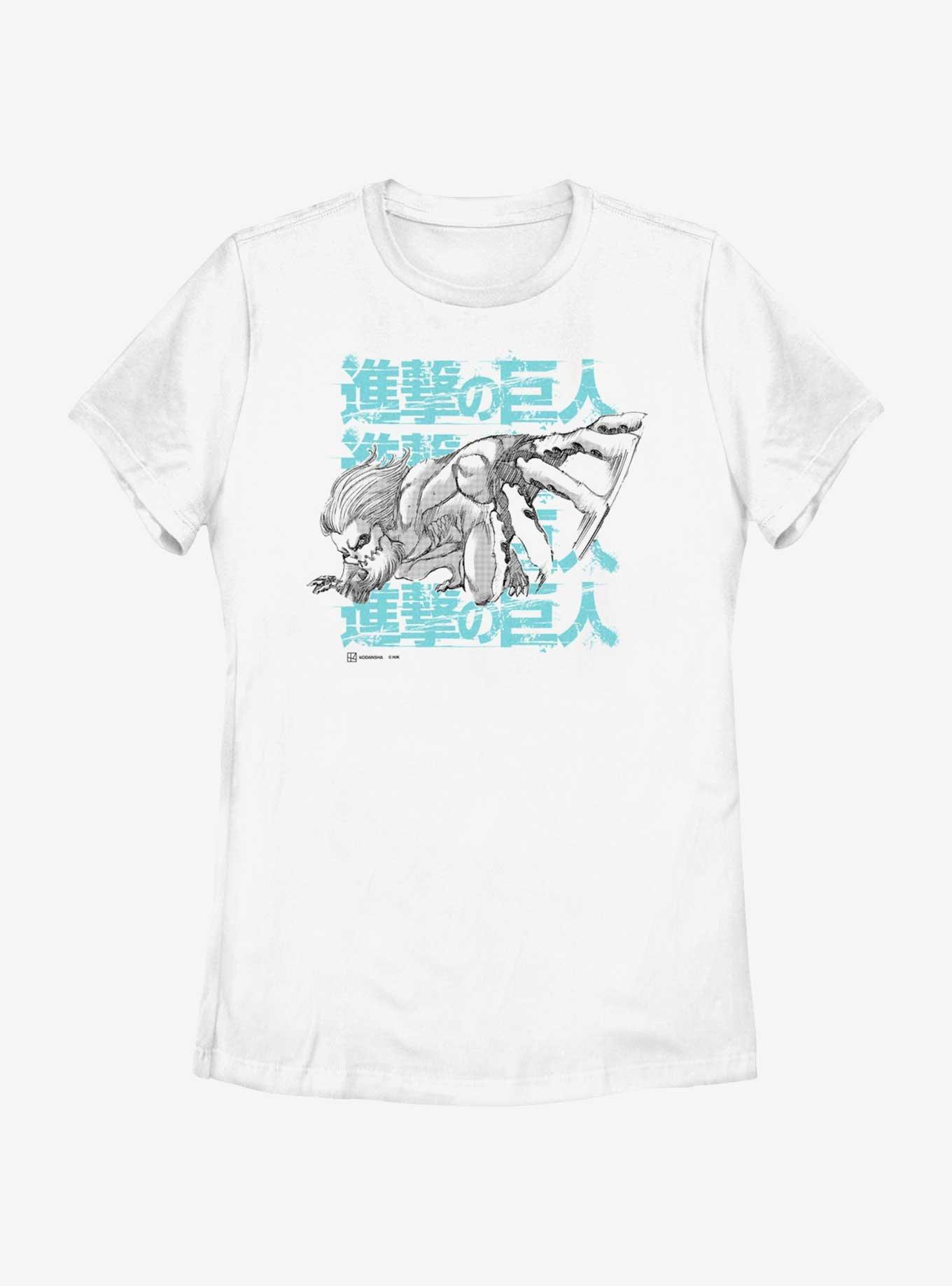 Attack on Titan Jaw Titan Womens T-Shirt