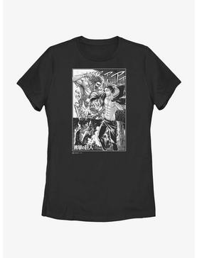 Attack on Titan Eren Yeager Manga Collage Womens T-Shirt, , hi-res