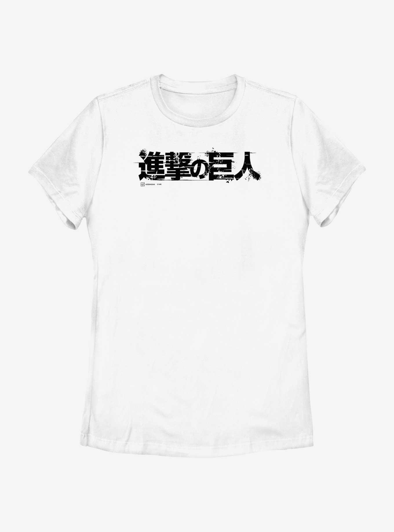 Attack on Titan Japanese Logo Womens T-Shirt, , hi-res