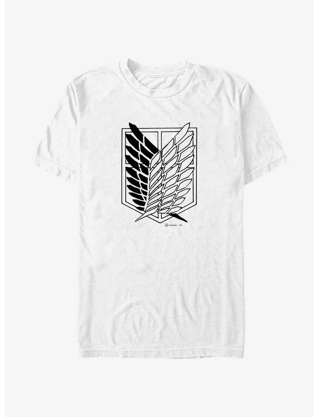 Attack on Titan Scout Regiment Wings of Freedom T-Shirt, WHITE, hi-res