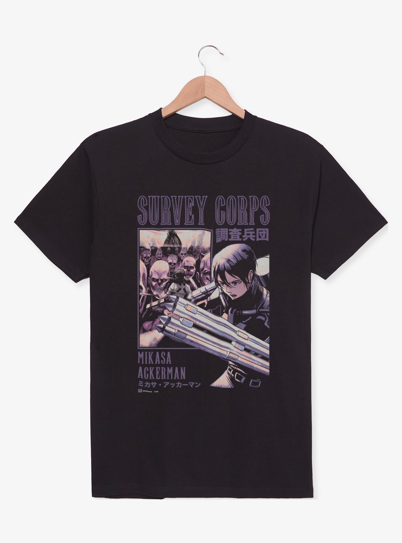 Attack on Titan Survey Corps Mikasa Ackerman Poster T-Shirt