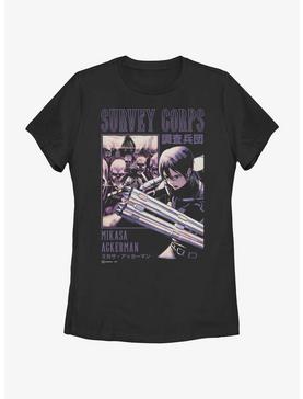 Attack on Titan Survey Corps Mikasa Ackerman Poster Womens T-Shirt, , hi-res